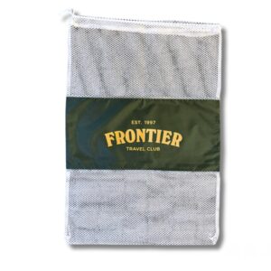 Frontier-Travel-Club-Mesh-Drawstring-Laundry-Bag